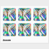 Sticker Carré Danse magique (Feuille)