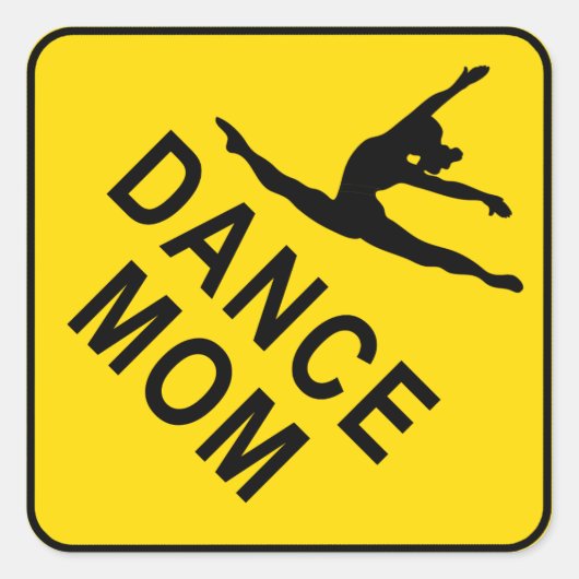 Sticker Carré Danse maman (Devant)