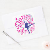 Sticker Carré Danse maman (Enveloppe)