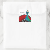 Sticker Carré Danseur flamenco (Sac)