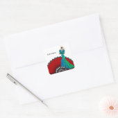 Sticker Carré Danseur flamenco (Enveloppe)
