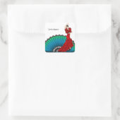 Sticker Carré Danseur flamenco (Sac)