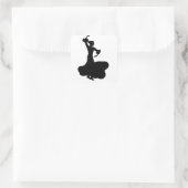 Sticker Carré Danseur flamenco (Sac)