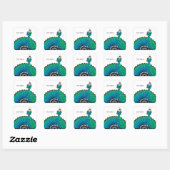 Sticker Carré Danseur flamenco (Feuille)