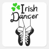 Sticker Carré Danseur irlandais (Devant)