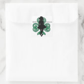 Sticker Carré Danseur irlandais Hardshoe/Forest Green Heart Sham (Sac)