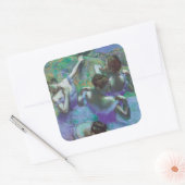 Sticker Carré Danseurs bleus par Edgar Degas, Impressionnisme Vi (Enveloppe)