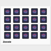 Sticker Carré Dansons (Feuille)