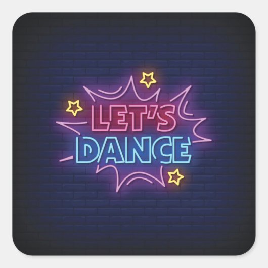 Sticker Carré Dansons (Devant)