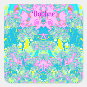 STICKER CARRÉ DAPHNE ~ PERFECTION PASTEL ~
