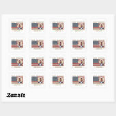 Sticker Carré Dark Brandon Funny Joe Biden Meme (Feuille)