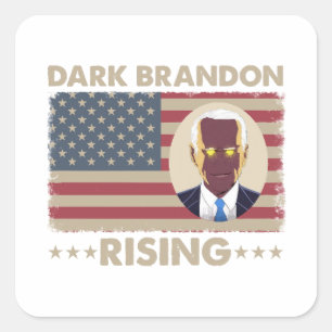 Sticker Carré Dark Brandon Funny Joe Biden Meme