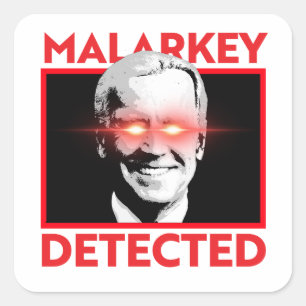 Sticker Carré Dark Brandon : Malarkey détecté