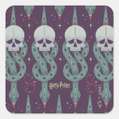 Sticker Carré Dark Mark Geometric Icon Pattern (Devant)