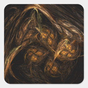 Sticker Carré d'art Abstrait de Mère Terre