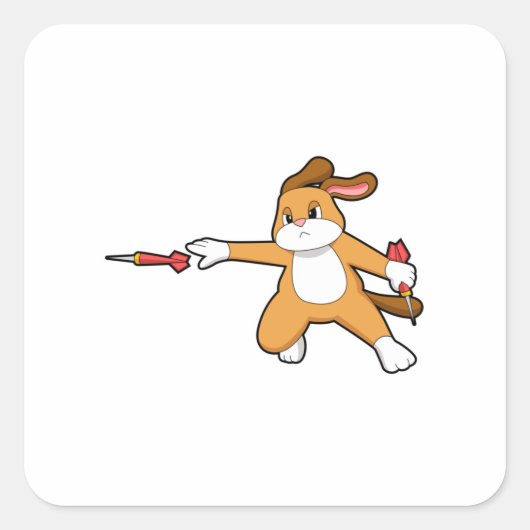 Sticker Carré Darts dog (Devant)