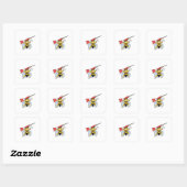 Sticker Carré Darts et darts (Feuille)