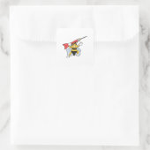 Sticker Carré Darts et darts (Sac)