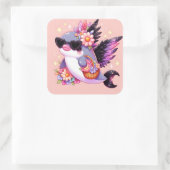 Sticker Carré Dauphin (Sac)