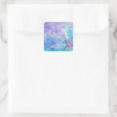 Sticker Carré Dauphin vaporwave dans le ciel (Sac)