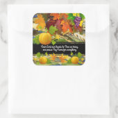 Sticker Carré d'automne de l'action de louanges et (Sac)