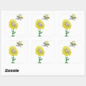 Sticker Carré Dave Nation Chauffeur de miel (Feuille)