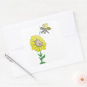 Sticker Carré Dave Nation Chauffeur de miel (Enveloppe)