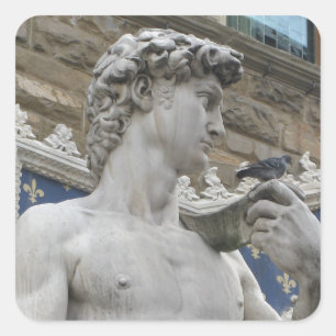Sticker Carré David Statue Michelangelo en Italie