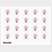 Sticker Carré Daylio - Rose ultime (Feuille)