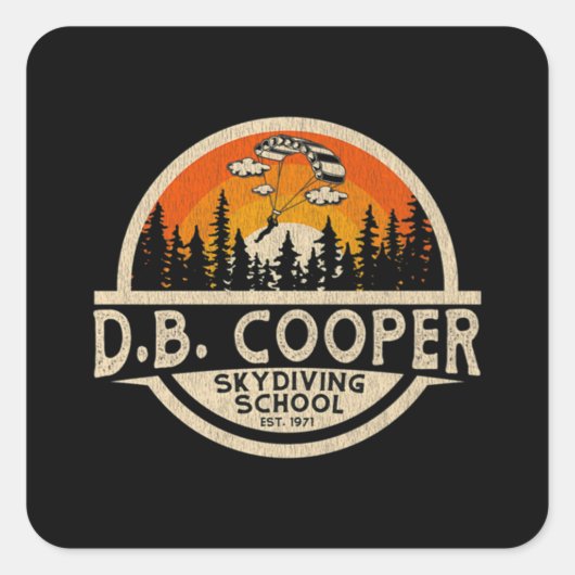 Sticker Carré DB Cooper Classic (Devant)