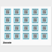 Sticker Carré de code QR (Feuille)