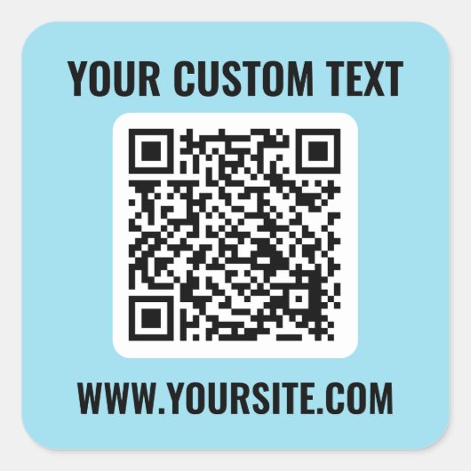 Sticker Carré de code QR (Devant)