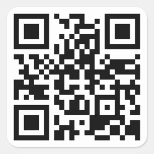 Sticker Carré de code QR personnalisable