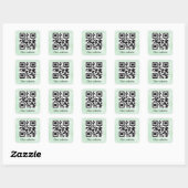 Sticker Carré de code QR personnalisé (Feuille)