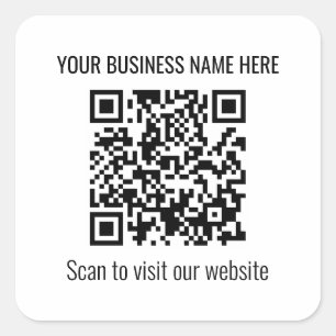 Sticker Carré de code QR simple et moderne