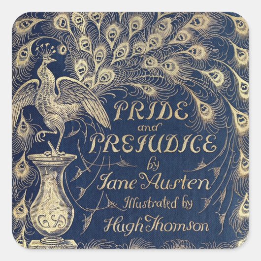 Sticker Carré de couverture antique Pride & Préjud (Devant)