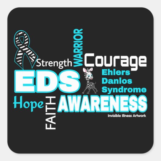 Sticker Carré de création rapide (Devant)