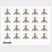 Sticker Carré de cricket/Étiquettes (Feuille)