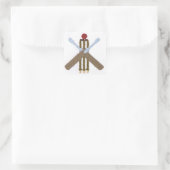 Sticker Carré de cricket/Étiquettes (Sac)