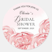 Sticker Carré de douche de mariée moderne (Devant)