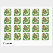 Sticker Carré de fêtes (Feuille)