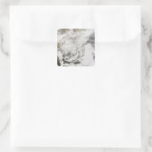 Sticker Carré De fortes chutes de neige en Chine (Sac)