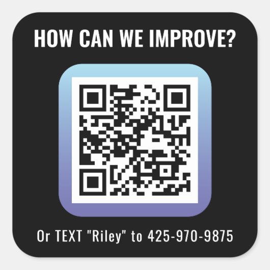 Sticker Carré de génie du produit (Devant)