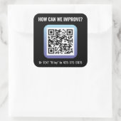 Sticker Carré de génie du produit (Sac)