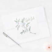 Sticker Carré de God Jul White Winter Berries (Enveloppe)