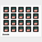 Sticker Carré De grandes choses attendent (Feuille)