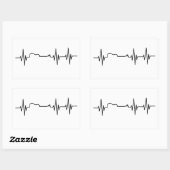 Sticker Carré de guitare (Feuille)