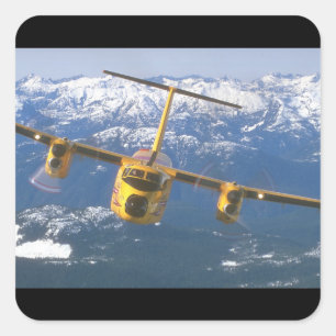 Sticker Carré De Havilland Buffalo. (buffalo_Avion militaire