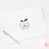 Sticker Carré De la classe de l'enseignant Apple (Enveloppe)