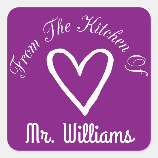 Sticker Carré De La Cuisine De (Devant)